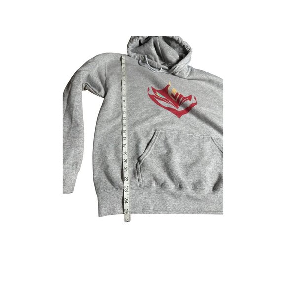 Gildan Heavy Blend Gray Blood Elf Crest Hoodie World of Warcraft Game Sz M - Picture 4 of 5